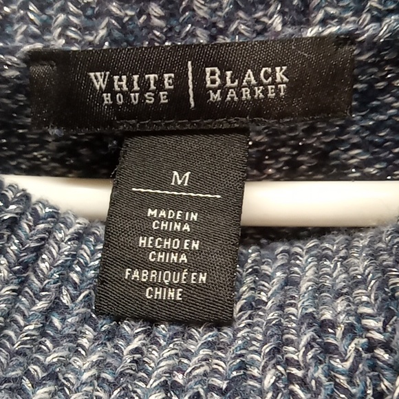 White House Black Market L/S sweater, cowl neck, med - Picture 5 of 11